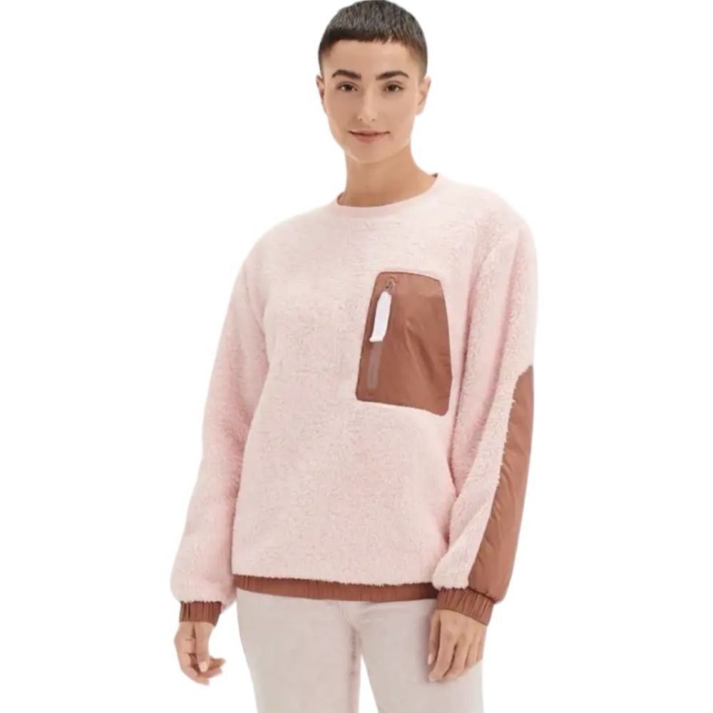 NWT UGG Niko Sherpa Crewneck Top M